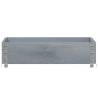 Pallet Collar Grey 80x60 cm - Solid Pine Wood for Storage