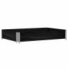 Pallet Collar Black 120x80 cm - Solid Wood Pine | HipoMarket