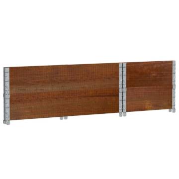 Pallet Collars 2 pcs Brown 100x50 cm Solid Wood Pine - HipoMarket