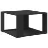 Stylish Black Coffee Table - 51.5x51.5x30 cm Engineered Wood