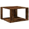 Elegant Smoked Oak Coffee Table - 51.5x51.5x30 cm