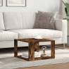 Elegant Smoked Oak Coffee Table - 51.5x51.5x30 cm