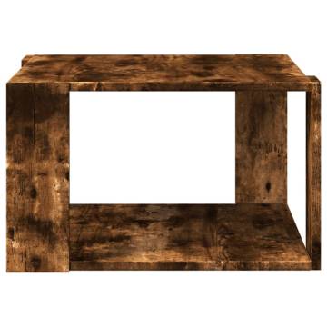 Elegant Smoked Oak Coffee Table - 51.5x51.5x30 cm