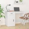 Desk White 100x49x75 cm Engineered Wood Colour white 