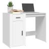 Elegant White Desk - 100x49x75 cm Engineered Wood | Hipo Market