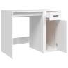 Elegant White Desk - 100x49x75 cm Engineered Wood | Hipo Market