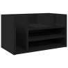 Desk Organiser Black | 44.5x24x25 cm | Engineered Wood