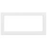 White Rectangular Steel Shelf Brackets for Washbasin - 2 pcs