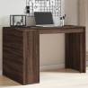  Office Desk Brown Oak 123.5x73.5x75 cm Engineered Wood Colour brown oak 