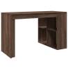 Stylish Brown Oak Office Desk - 123.5x73.5 cm | Hipo Market