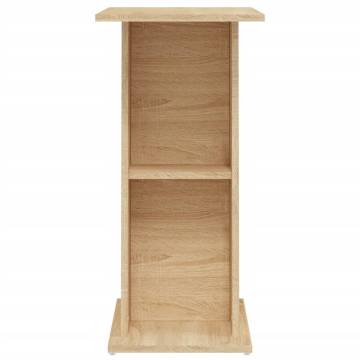 Aquarium Stand Sonoma Oak - Durable Engineered Wood 60.5x36 cm