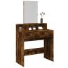  Dressing Table with Mirror Smoked Oak 80x41x144.5 cm Colour smoked oak Quantity in Package 1 