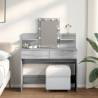  Dressing Table with LED Grey Sonoma 100x40x130 cm Colour grey sonoma Quantity in Package 1 