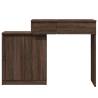 Dressing Table with LED - Brown Oak 115x37x110.5 cm