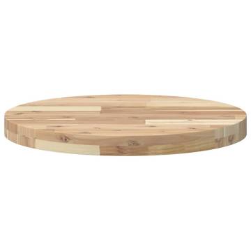 Table Top Round Ø50x4 cm Solid Wood Acacia - Hipomarket