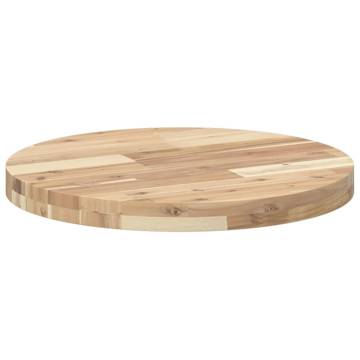 Table Top Round Ø50x4 cm Solid Wood Acacia - Hipomarket