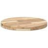 Table Top Round Ø50x4 cm Solid Wood Acacia - Hipomarket