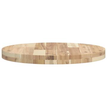 Table Top Round Ø50x4 cm Solid Wood Acacia - Hipomarket