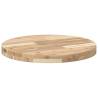 Table Top Round Ø50x4 cm Solid Wood Acacia - Hipomarket