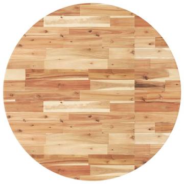 Table Top Round Ø90x4 cm Solid Wood Acacia | HipoMarket