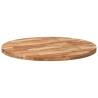 Table Top Round Ø90x4 cm Solid Wood Acacia | HipoMarket