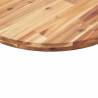 Table Top Round Ø90x4 cm Solid Wood Acacia | HipoMarket