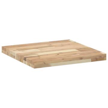 Square Acacia Wood Table Top 50x50 cm | Durable & Versatile