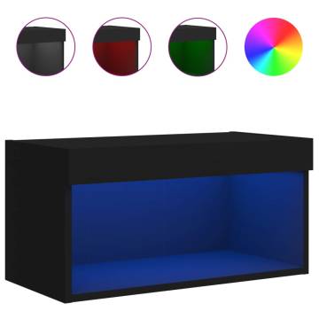 LED TV Cabinet Black - Stylish Storage Solution | Hipo Market