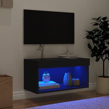 LED TV Cabinet Black - Stylish Storage Solution | Hipo Market