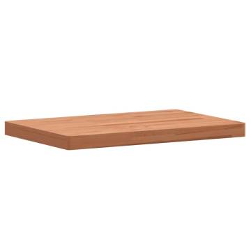 Solid Wood Beech Bathroom Countertop 80x40 cm | HipoMarket