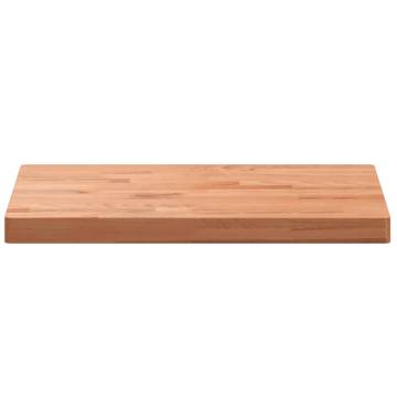 Solid Wood Beech Bathroom Countertop 80x40 cm | HipoMarket