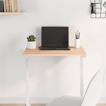 Rectangular Solid Wood Beech Table Top - 60x40 cm