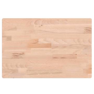 Rectangular Solid Wood Beech Table Top - 60x40 cm