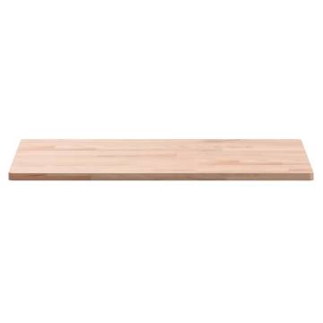 Rectangular Solid Wood Beech Table Top - 60x40 cm