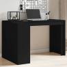  Office Desk Black 123.5x73.5x75 cm Engineered Wood Colour black 