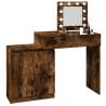 Dressing Table with LED - Smoked Oak 115x37x110.5 cm