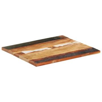 Rectangular Table Top 60x70 cm | Solid Reclaimed Wood