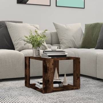 Coffee Table Smoked Oak 40x40x30 cm | Stylish Living Space