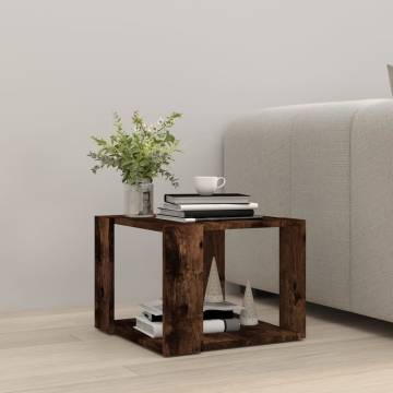 Coffee Table Smoked Oak 40x40x30 cm | Stylish Living Space