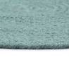 6 Pcs Plain Green Round Cotton Placemats | Hipo Market