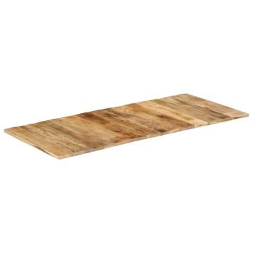 Solid Mango Wood Table Top 140x60 cm - Industrial Charm