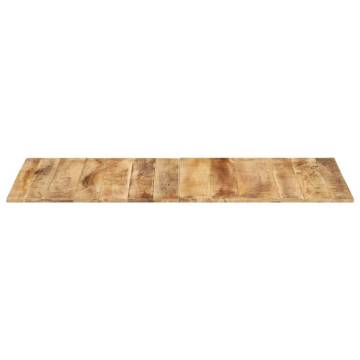 Solid Mango Wood Table Top 140x60 cm - Industrial Charm