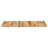 Solid Mango Wood Table Top 140x60 cm - Industrial Charm