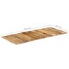 Solid Mango Wood Table Top 140x60 cm - Industrial Charm