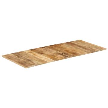 Solid Mango Wood Table Top 140x60 cm - Industrial Charm