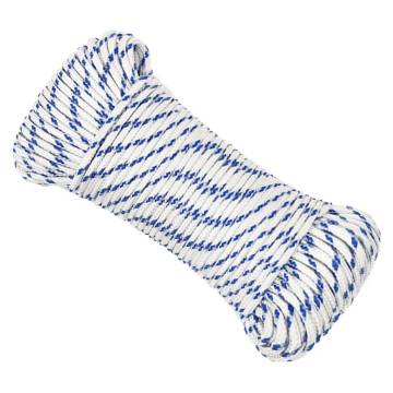 Boat Rope White 5 mm 50 m - Durable Polypropylene