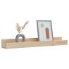 Wall Shelves 2 pcs - Solid Pine Wood 80x12x9 cm | HipoMarket