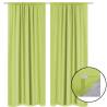  Blackout Curtains 2 pcs Double Layer 140x245 cm Green Colour green Size 245 cm Quantity in Package 2 