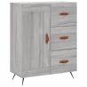 Stylish Highboard Grey Sonoma - Durable Engineered Wood Storage