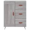 Stylish Highboard Grey Sonoma - Durable Engineered Wood Storage